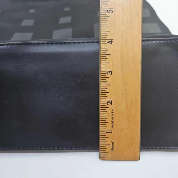 Givenchy Parfums Logo Tote Bag Fabric Black Lined Nylon PVC Shopper Weekend - Picture 13 of 16